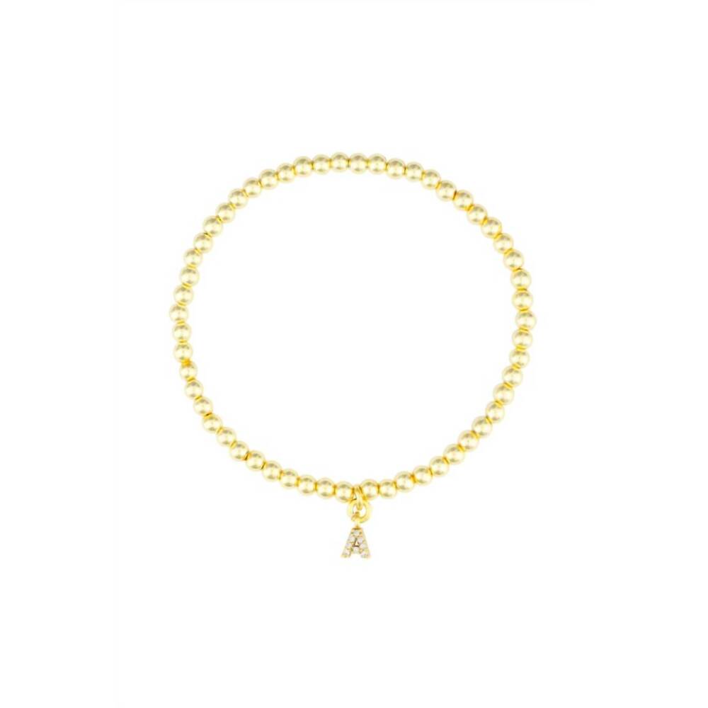 NEW FYB JEWELRY women's clear identity bracelet in clear gold